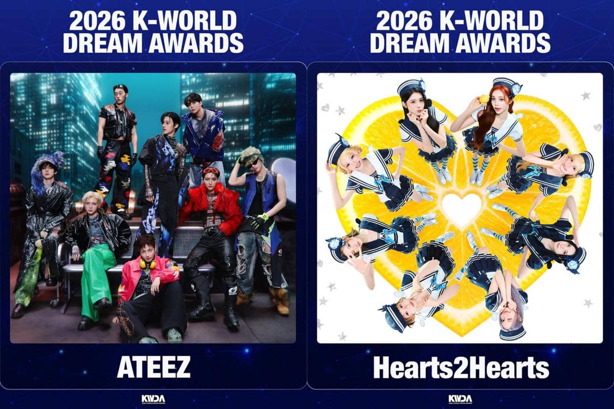 ATEEZ dan Hearts2 Hearts masuk line up K-World Dream Awards 2026