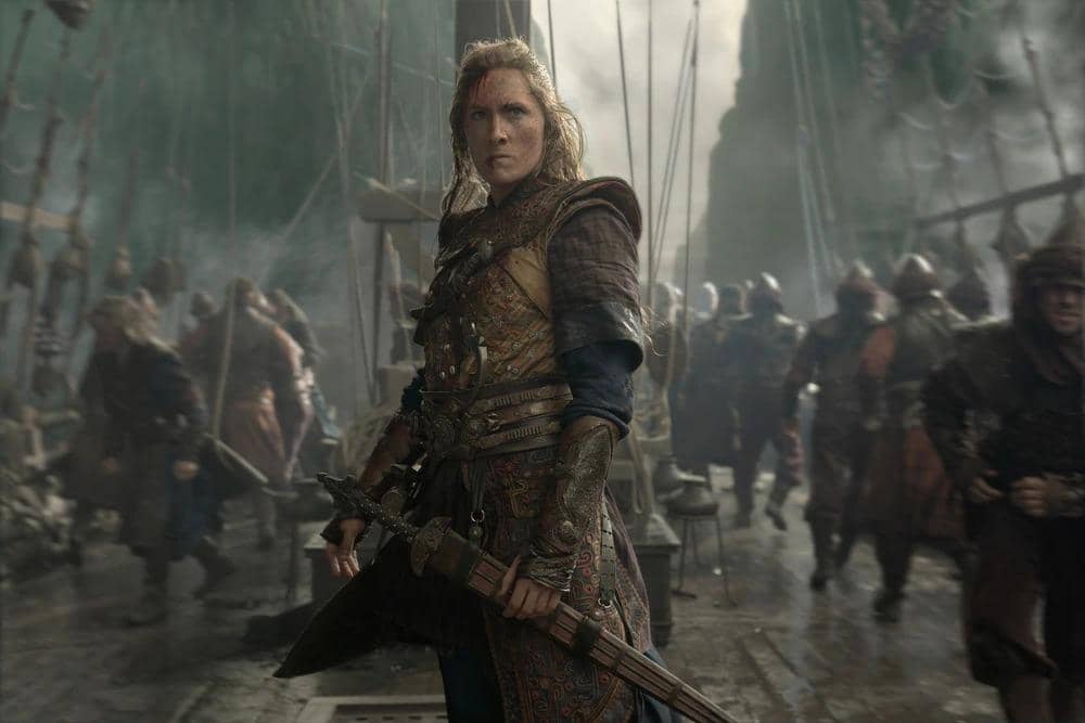 Potongan adegan serial House of the Dragon musim ketiga, sebuah produksi HBO, dalam tampilan gambar statis.