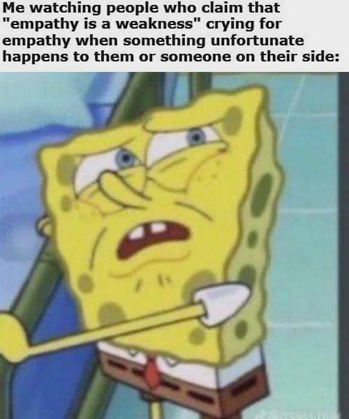 meme SpongeBob tentang kelemahan