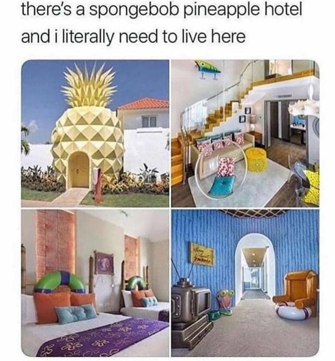 meme rumah SpongeBob