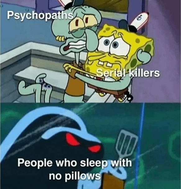 meme SpongeBob tentang kelemahan
