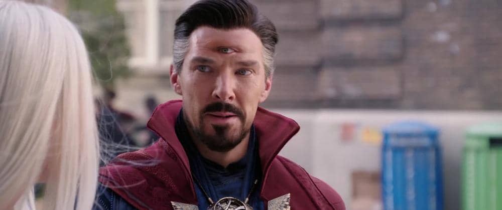 Karakter Doctor Strange tampak dalam film Doctor Strange in the Multiverse of Madness produksi Marvel Studios.