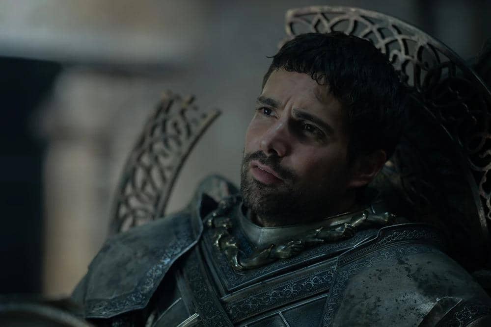 Still cut serial House of the Dragon musim ketiga produksi HBO yang menampilkan adegan dari serial fantasi.