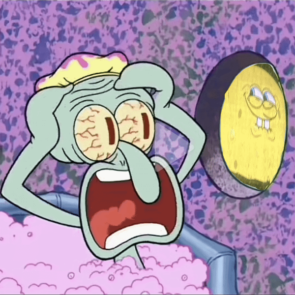 meme rumah Squidward