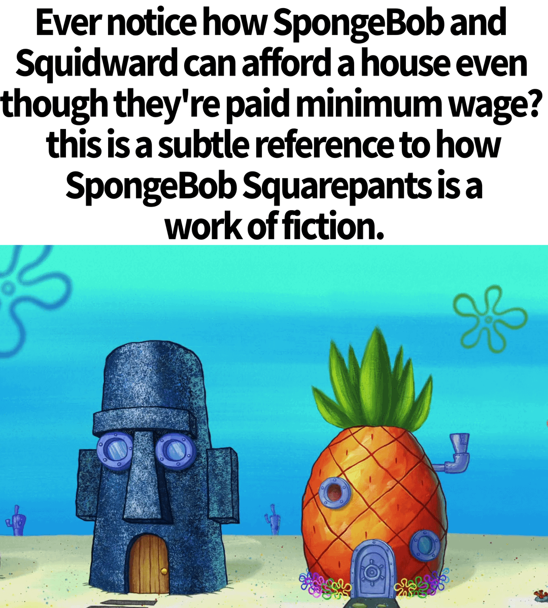 meme rumah Squidward