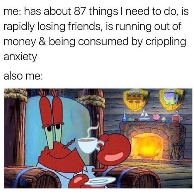 meme SpongeBob tentang kelemahan