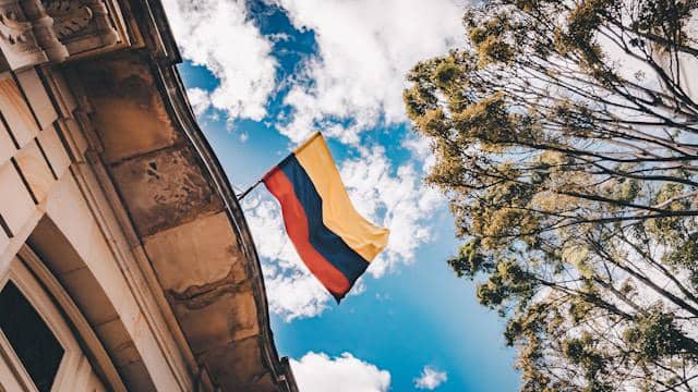 ilustrasi bendera Kolombia