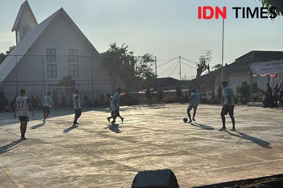 Rayakan HUT Ke-81 RI, Napi Lapas Kedungpane Semarang Main Futsal dan Badminton