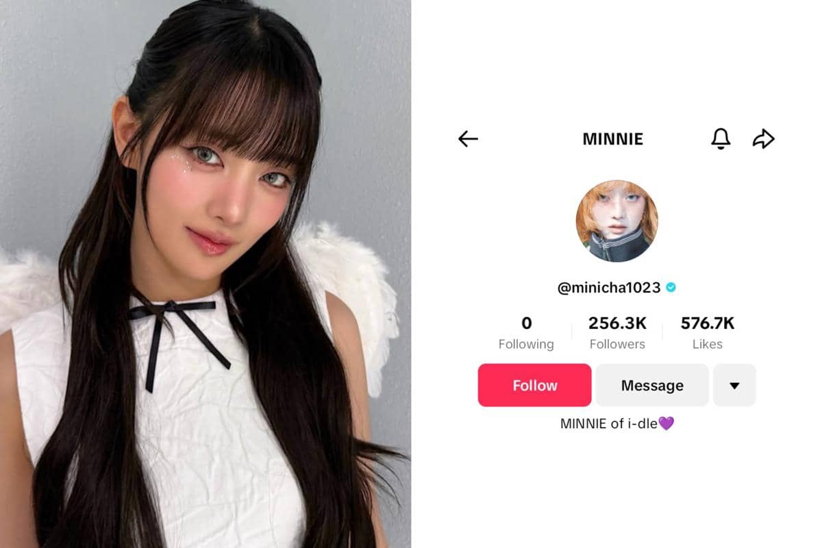 Potret Minnie i-dle dan akun TikTok pribadinya
