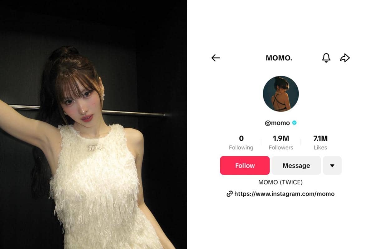 Potret Momo TWICE dan akun TikTok pribadinya