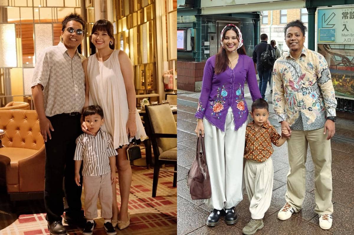 7 Ide OOTD Keluarga Indah Permatasari dan Arie Kriting, Harmonis!