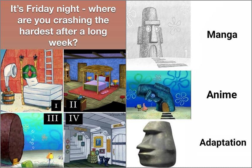 8 Meme Rumah Squidward, Punya Ruangan yang Nyaman?