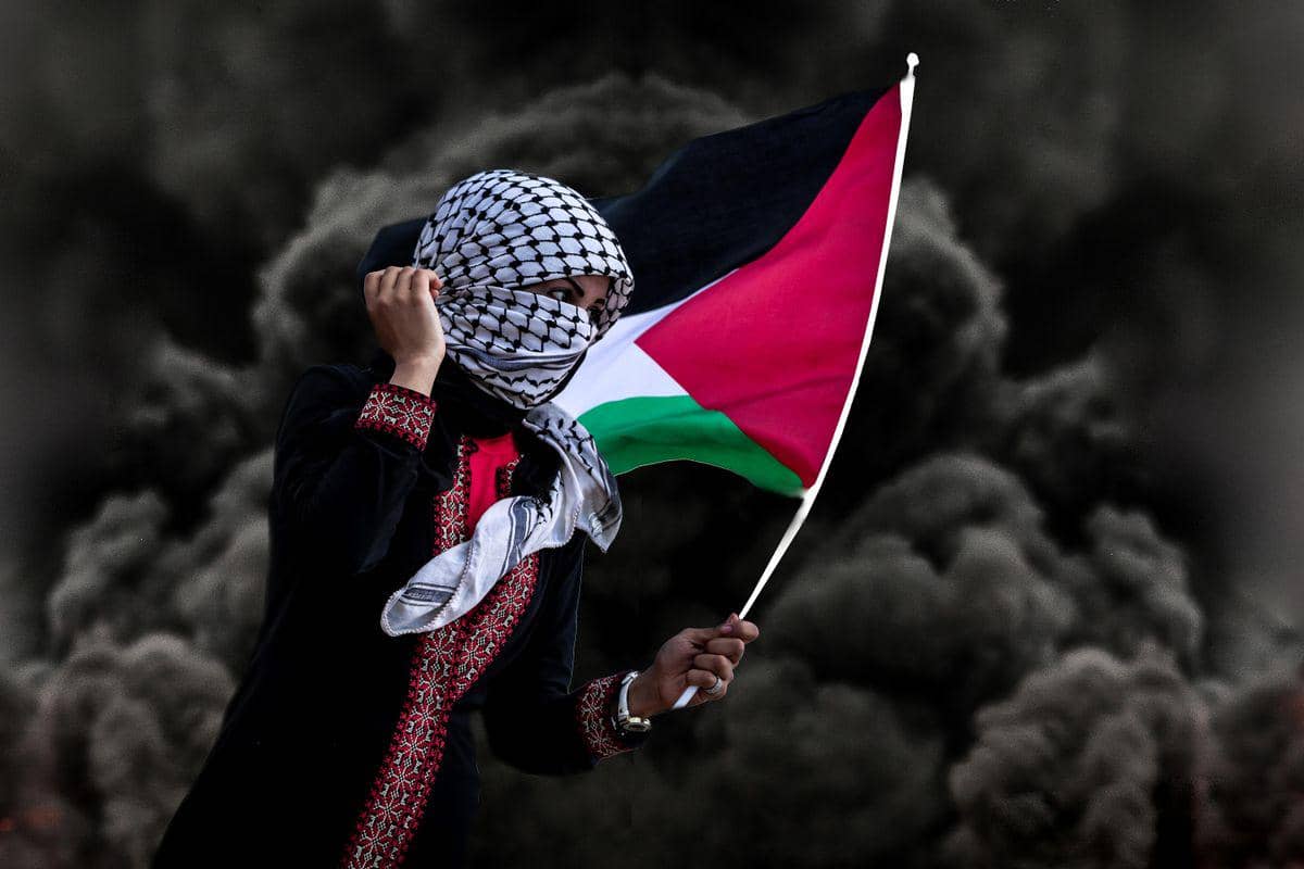 ilustrasi warga Palestina