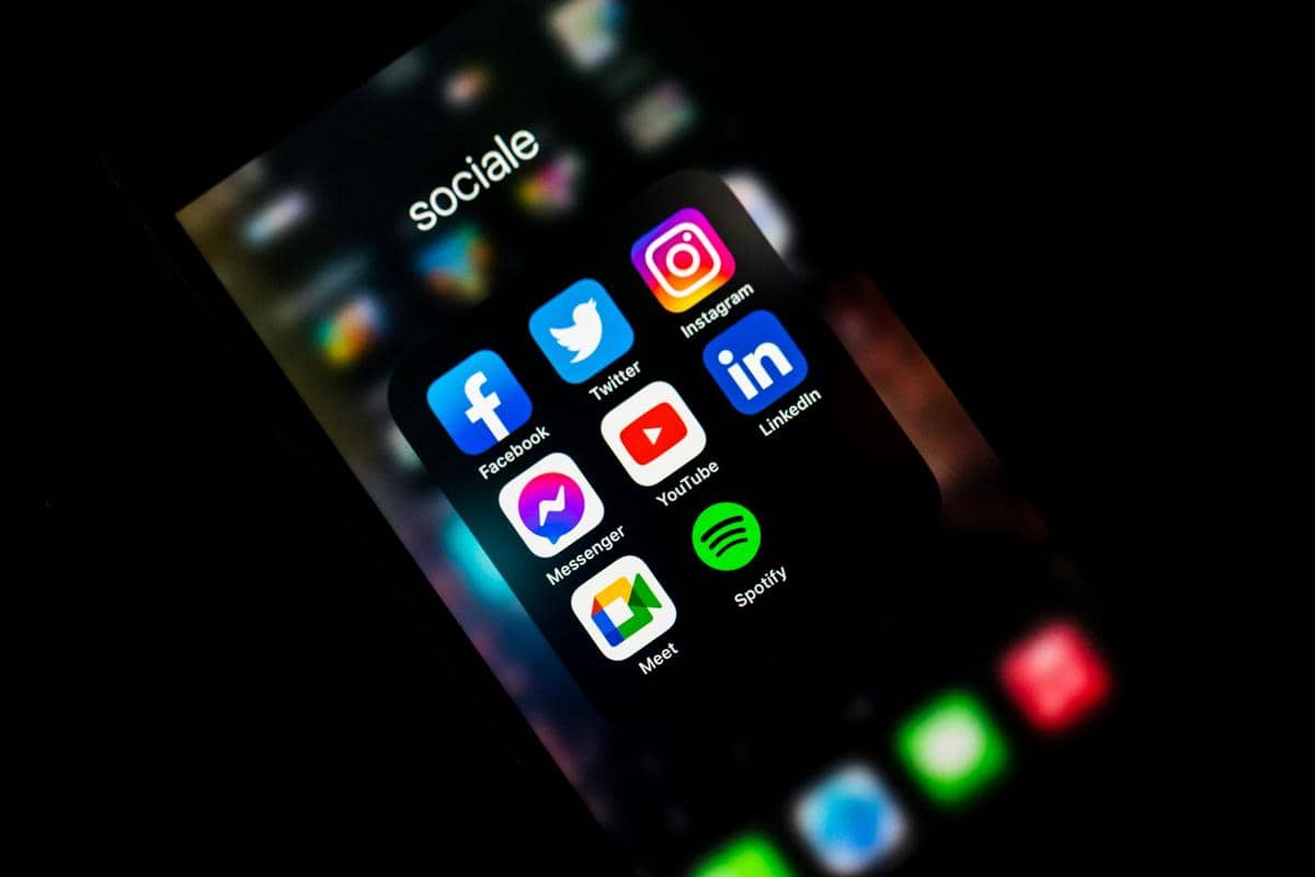 ilustrasi sejumlah platform media sosial