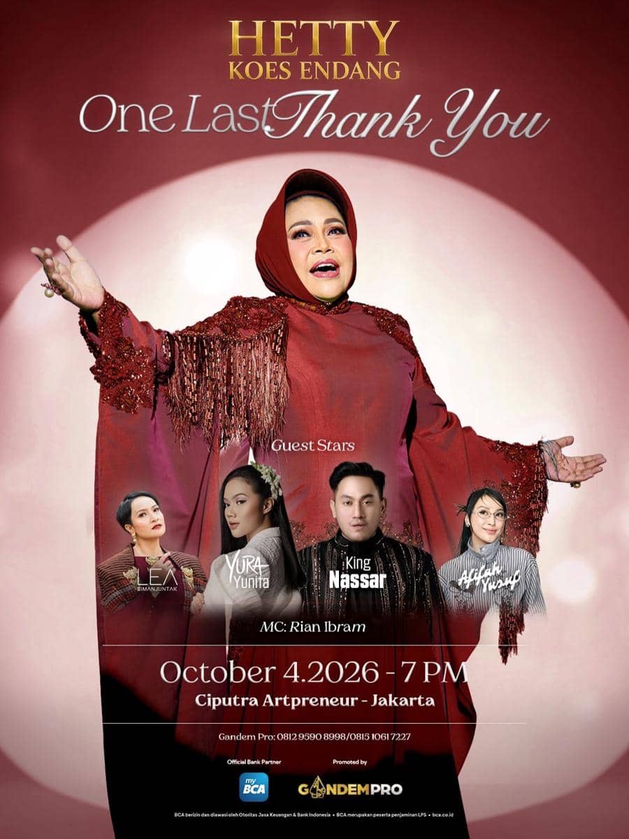 Harga tiket konser Hetty Koes Endang - One Last Thank You