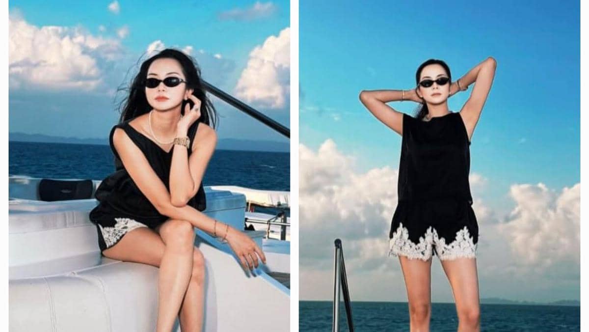 9 Potret Kirana Larasati Liburan di Palau, Diving di Blue Hole