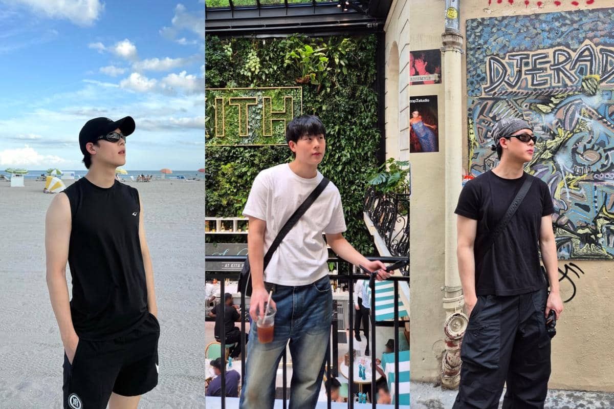 7 Ide Outfit Traveling ala Joohoney MONSTA X, Catchy nan Kece!