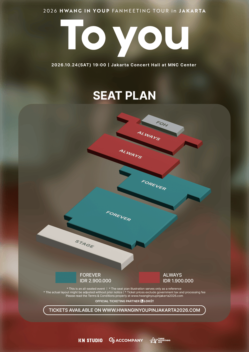 poster acara HWANG IN YOUP FANMEETING TOUR <To you> in JAKARTA