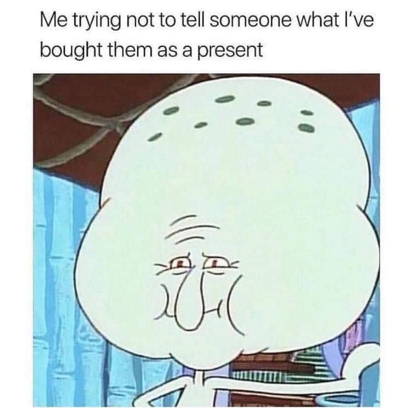 meme SpongeBob tentang kesulitan