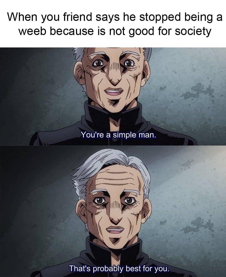 meme anime cowok itu simpel