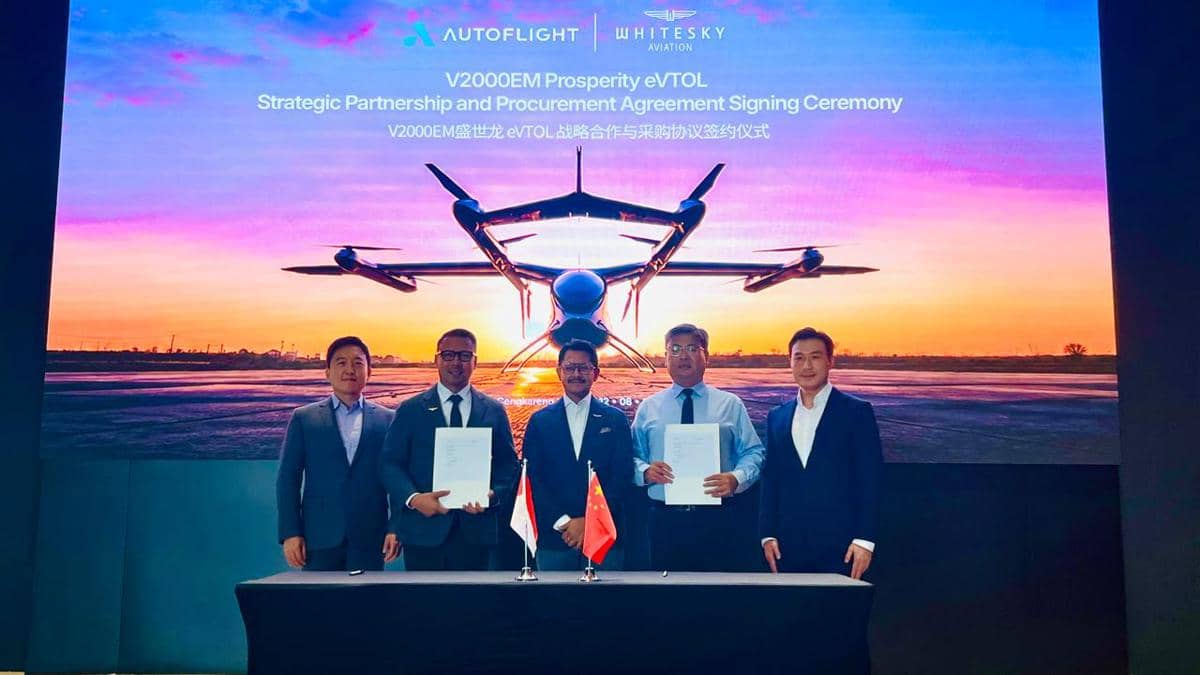 Whitesky-AutoFlight Siap Kembangkan eVTOL dan Vertiport di Indonesia