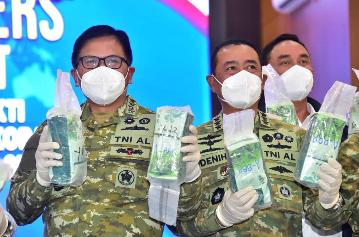 TNI AL Musnahkan 1,3 Ton Ketamin, 13 Juta Warga Selamat dari Narkoba