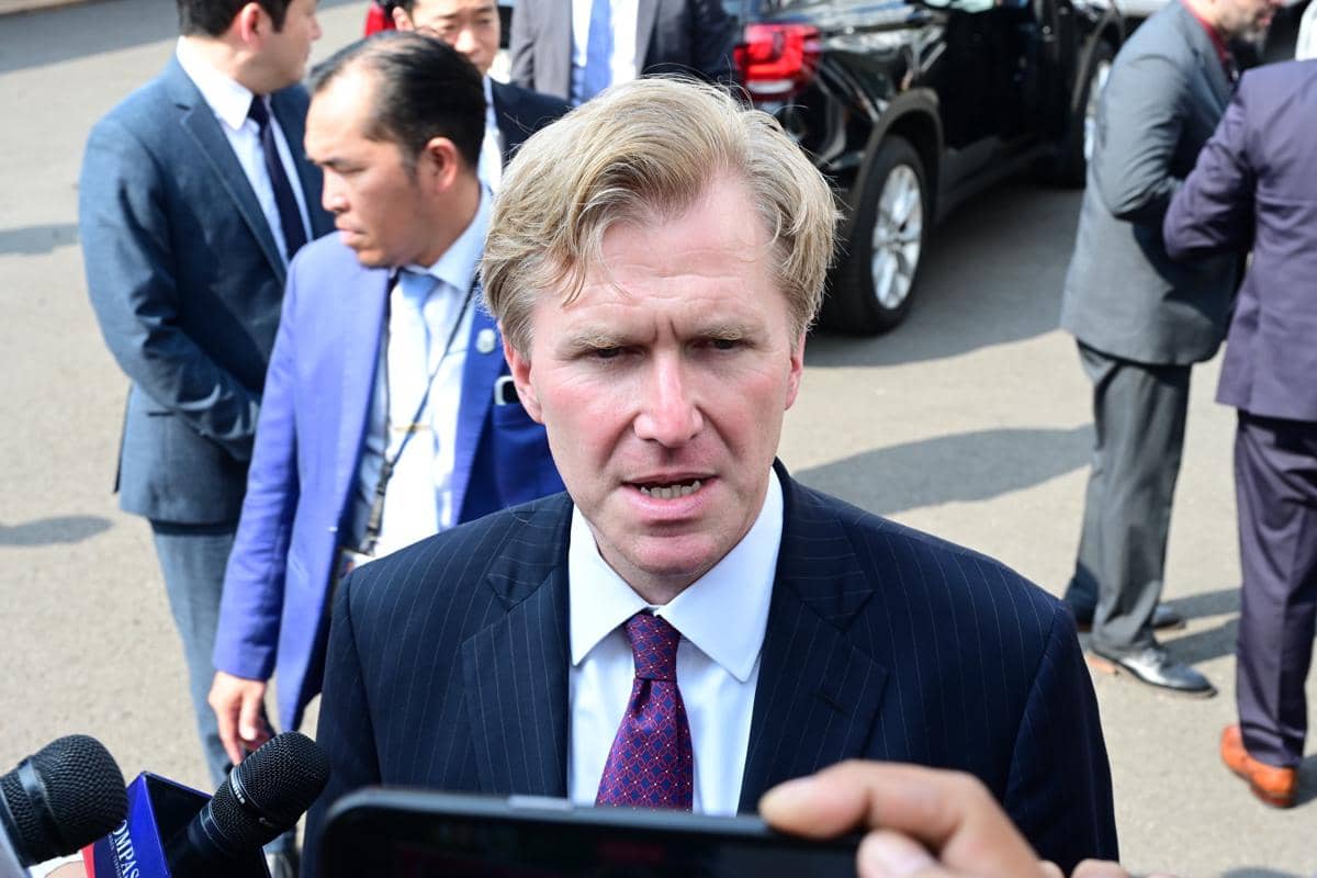 Presiden Prabowo Subianto menerima Wakil Menteri Perang Amerika Serikat untuk Urusan Kebijakan, Elbridge Colby (dok. Sekretariat Presiden)