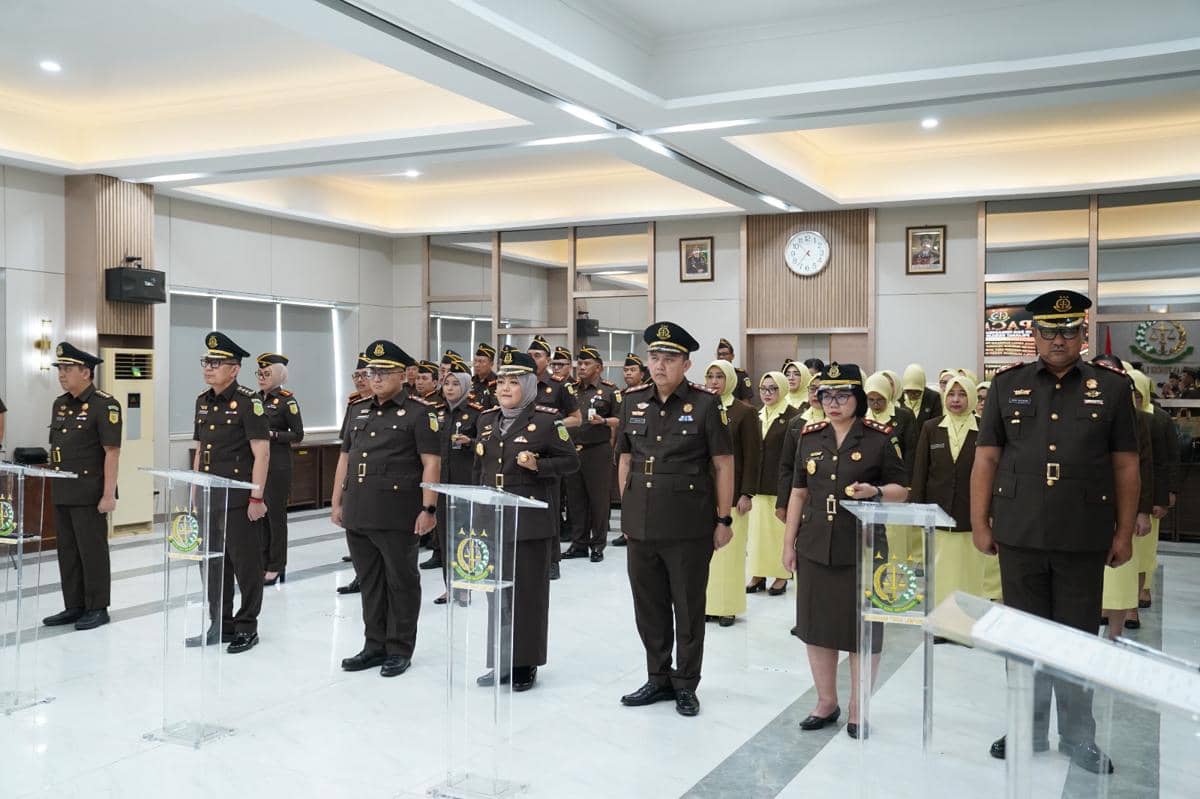 Wakajati Lampung Berganti, 3 Kajari dan Sejumlah Pejabat Baru Dilantik