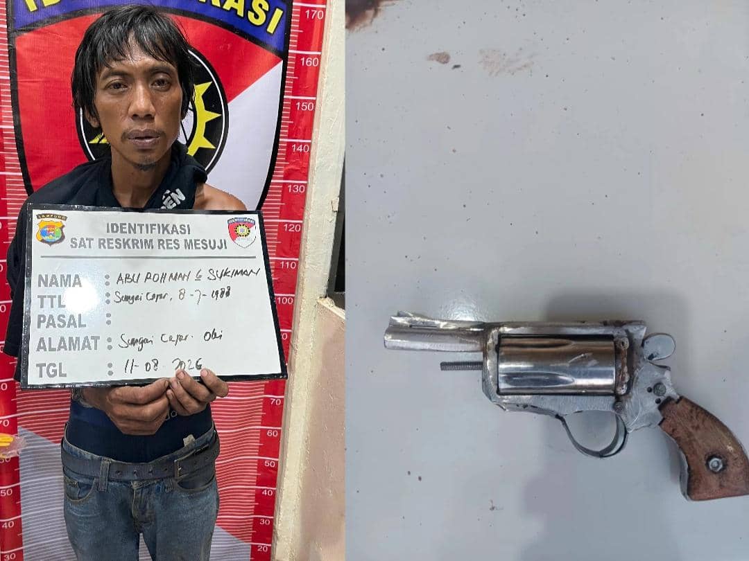 Pria Tembak Mantan Istri di Mesuji Ditangkap, Ternyata Residivis