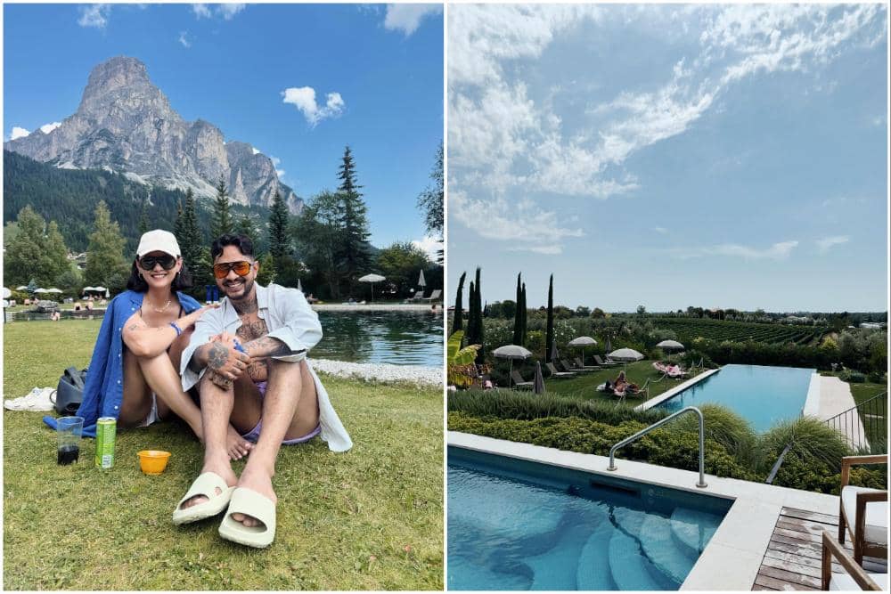 8 Potret Onadio Leonardo dan Istri Liburan di Kota Salò, Italia!