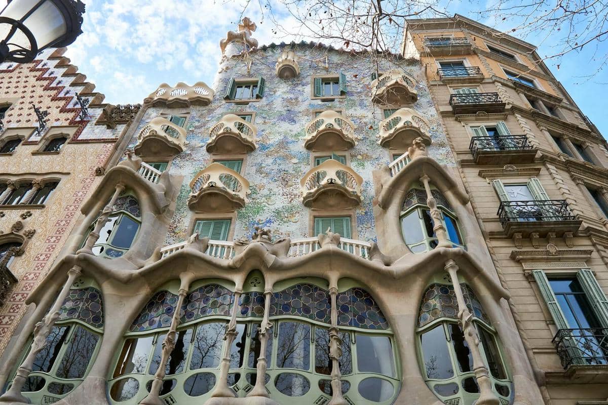ilustrasi Barcelona, Spanyol, Eropa, arsitektur, tata kota