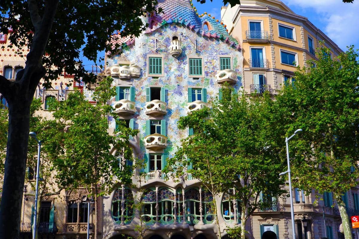 ilustrasi Barcelona, Spanyol, Eropa, arsitektur, tata kota