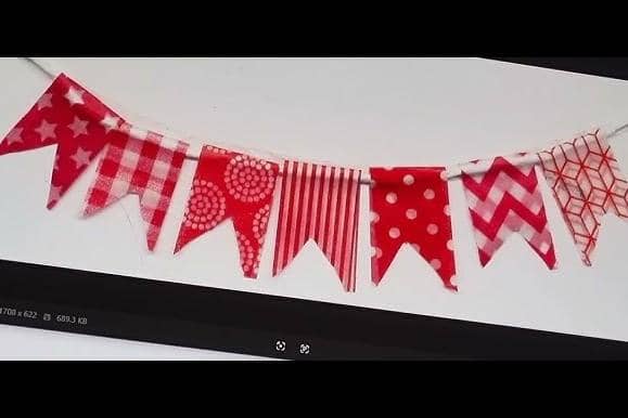 ilustrasi pita merah putih dari washi tape