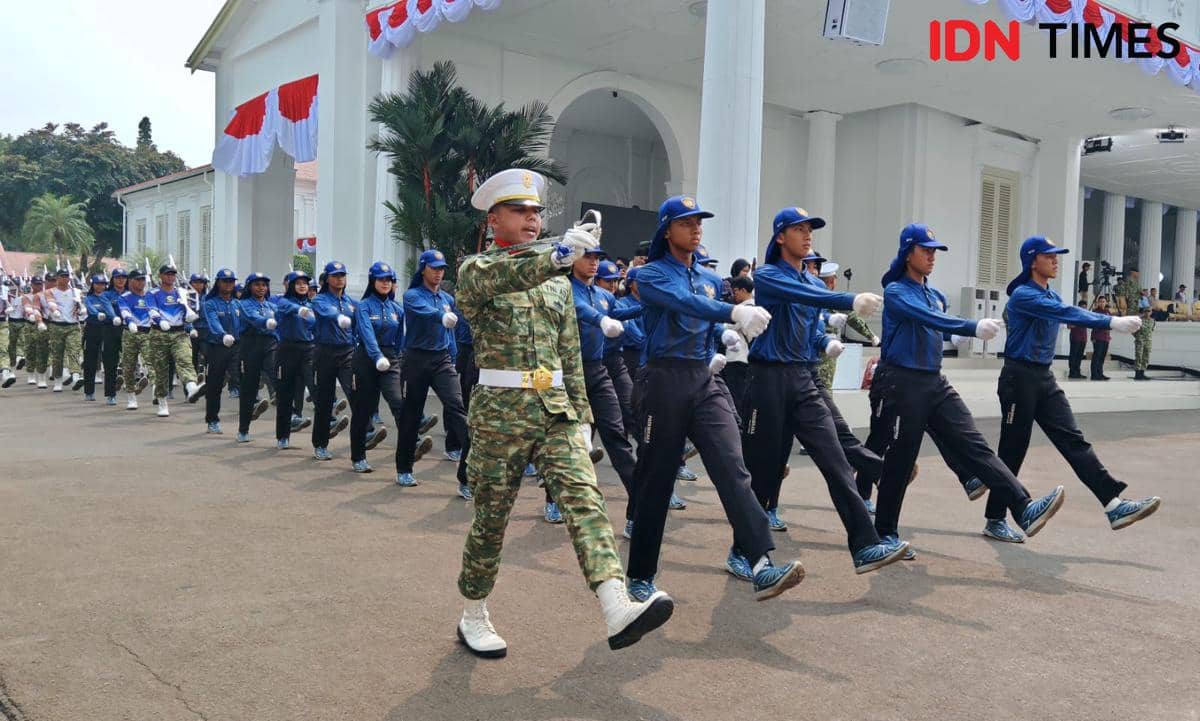 H-5 Jelang HUT ke-81 RI, Calon Paskibraka Mulai Gladi Kotor di Istana