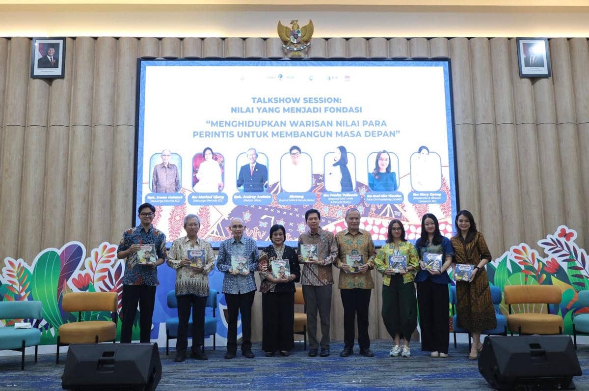 Peluncuran buku Para Perintis Kompas Gramedia pada (12/8/2026) di Tangerang (dok. UMN)