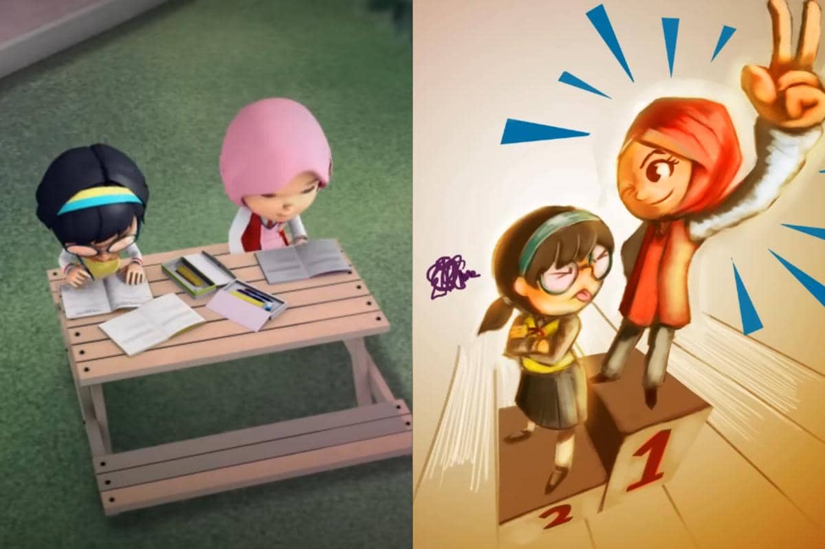 dari momen ikonik Ying dan Yaya yang selalu berebut prestasi, kita bisa coba meniru konsepnya dengan menghadirkan lomba cerdas cermat