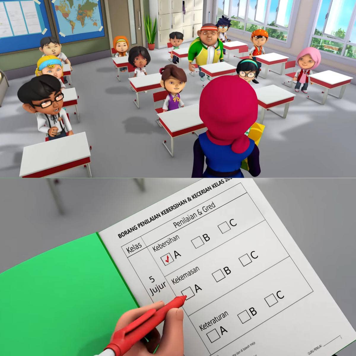 pertandingan kebersihan kelas dan mading tercantik sekaligus terkreatif juga bisa jadi cabang lomba menarik untuk acara 17-an atau class meeting di sekolah