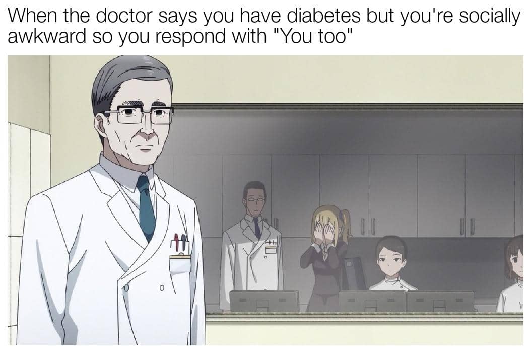 meme anime tentang momen canggung