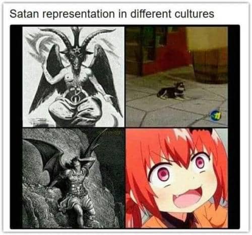 meme anime karakter setan