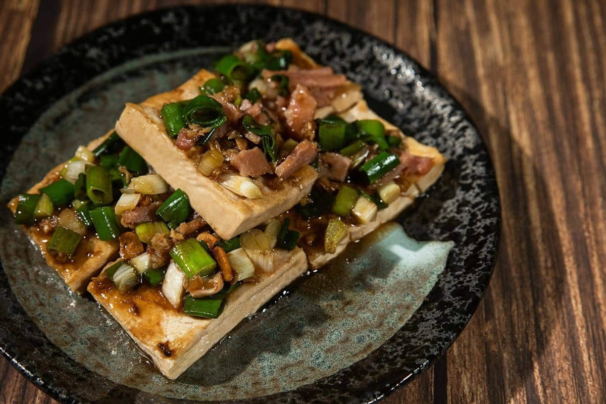 Resep Dau Ran Tam Hanh, Tahu Goreng dengan Saus Daun Bawang