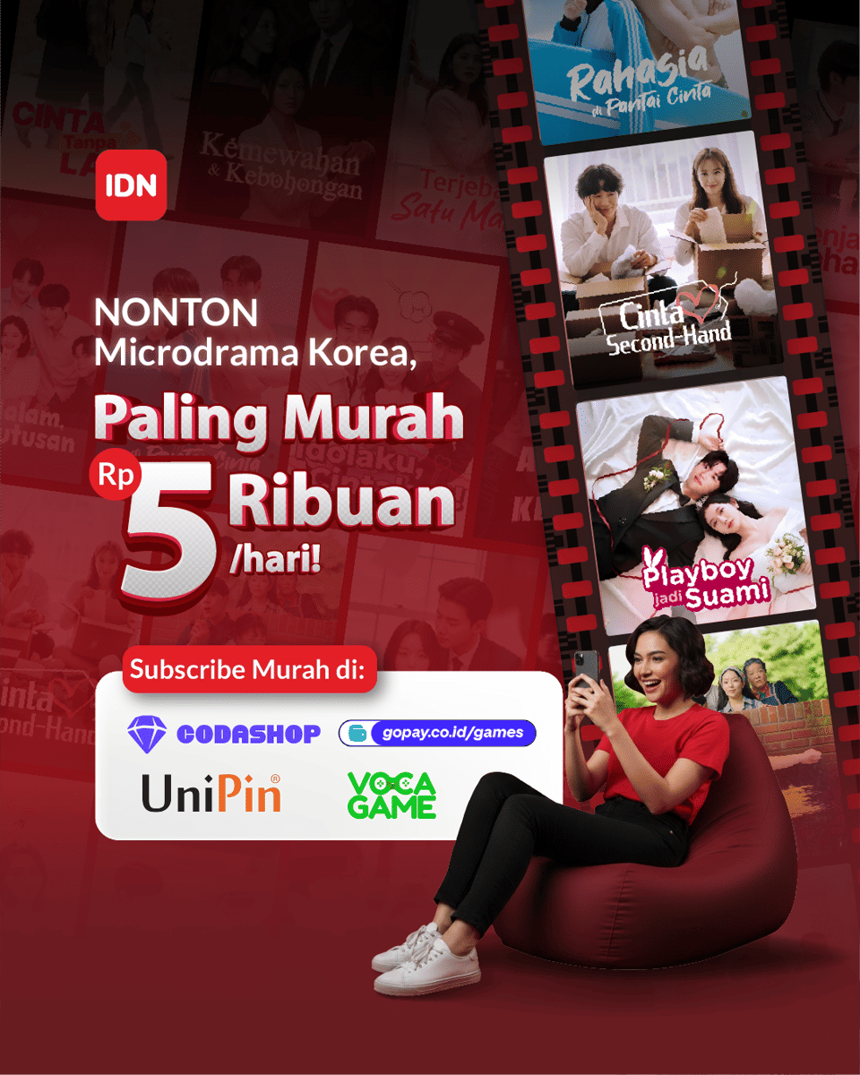 banner promo langganan IDN Nonton Rp5 ribu