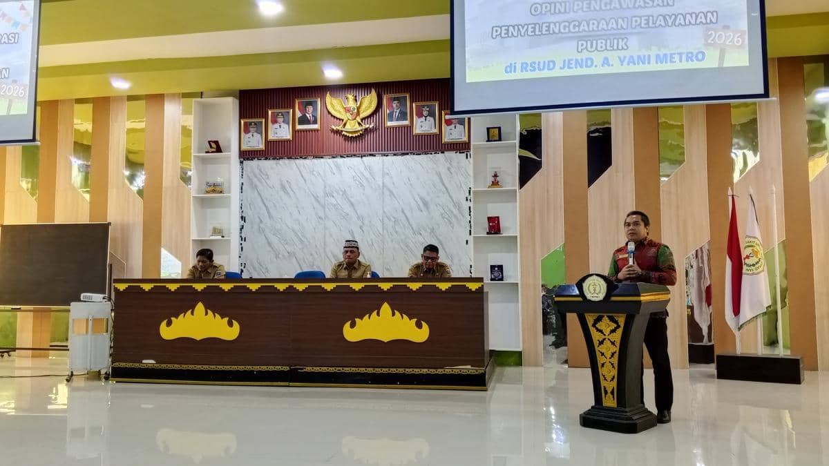 Suasana penilaian penyelenggaraan pelayanan publik tahun 2026 yang pertama kali digelar di Kota Metro.