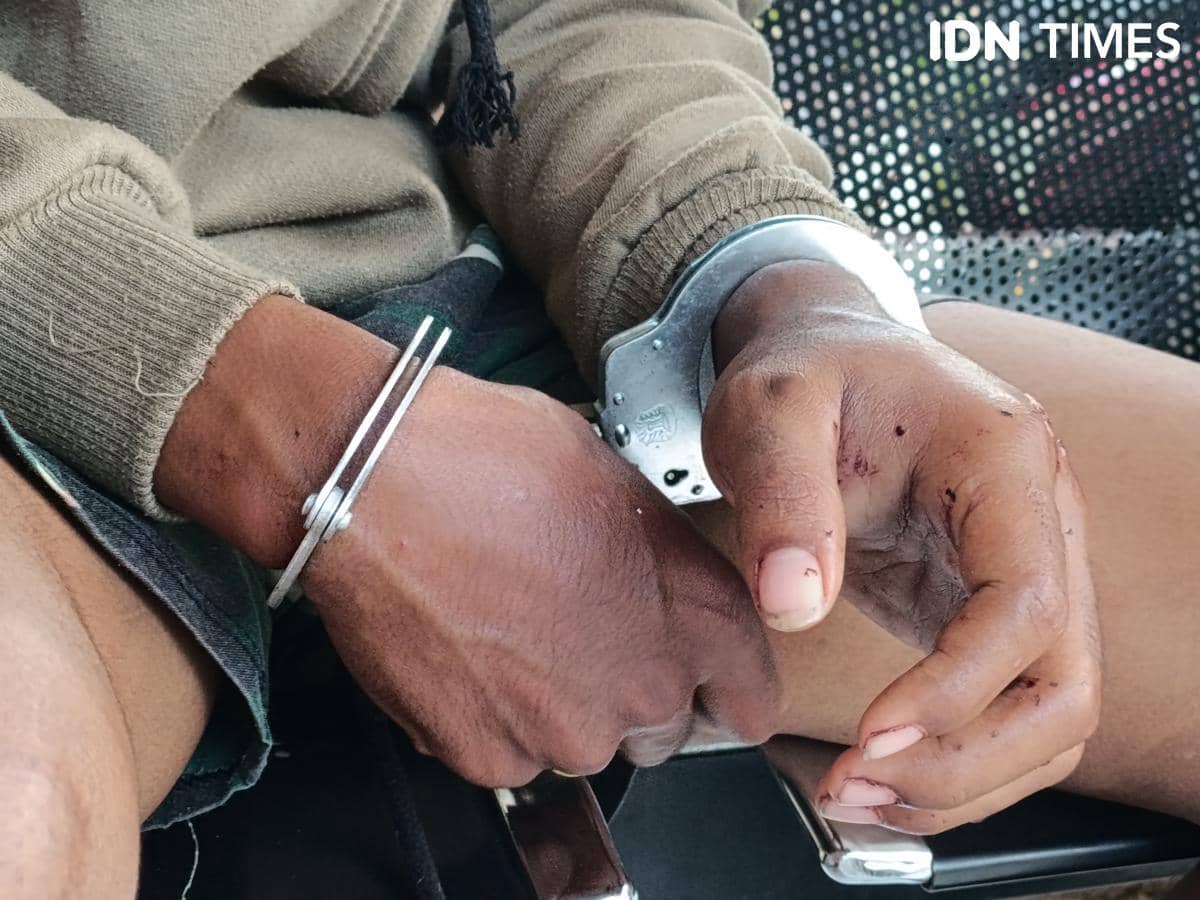 Dokumentasi Polresta Kupang Kota terkait kasus guru SMK di Kupang yang ditikam murid karena sakit hati.