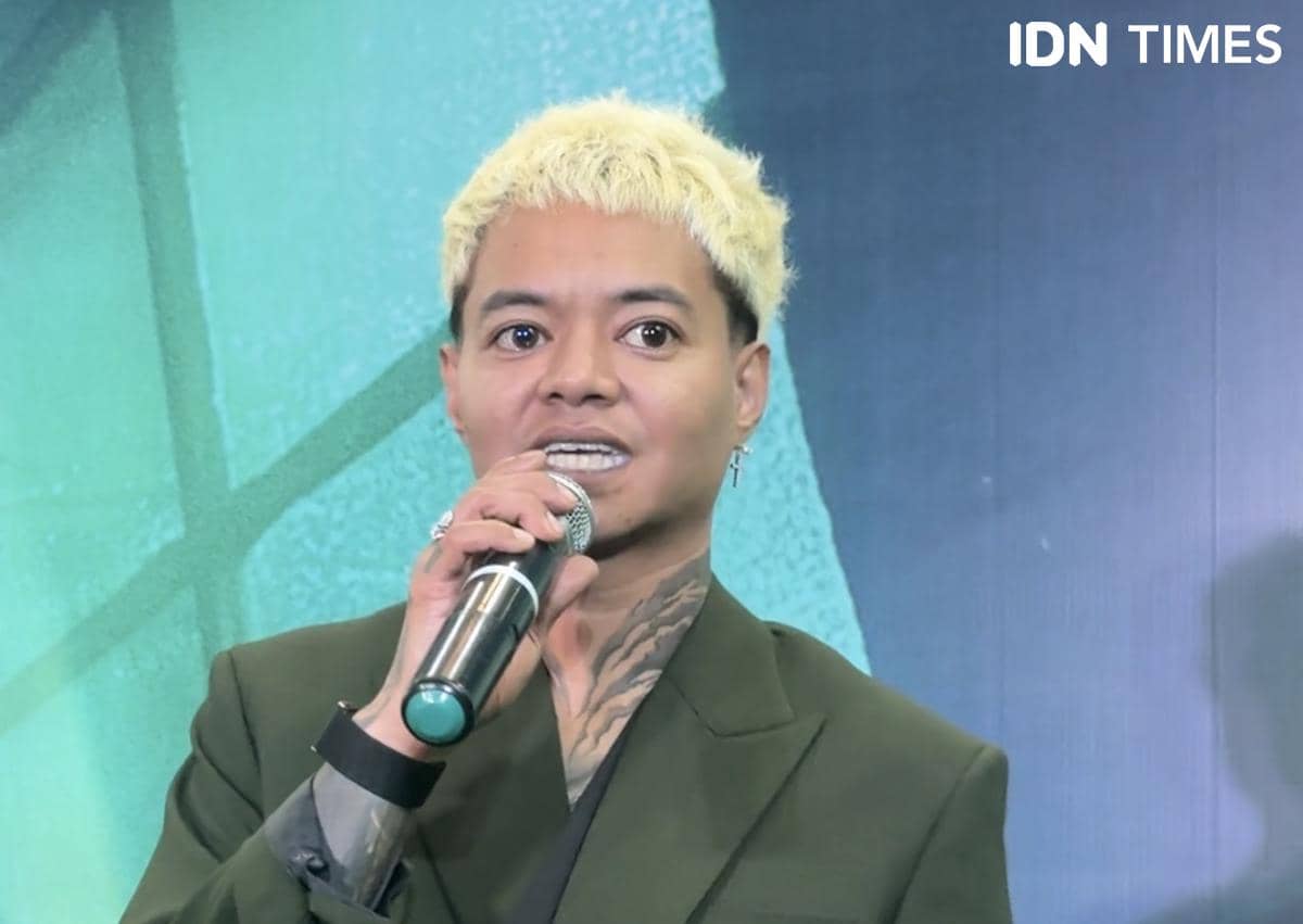 Reza Arap dalam Gala Premiere film Harusnya Horror pada Kamis (13/8/2026)
