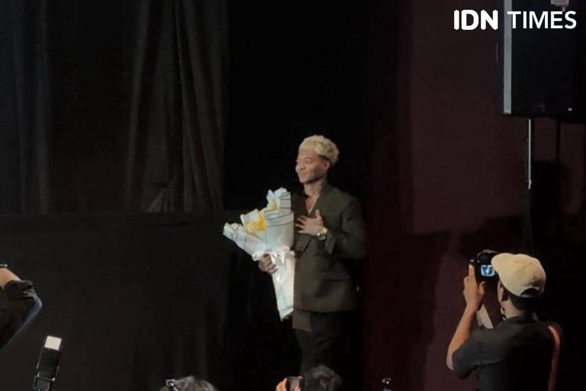 Reza Arap dalam Gala Premiere film Harusnya Horror pada Kamis (13/8/2026)