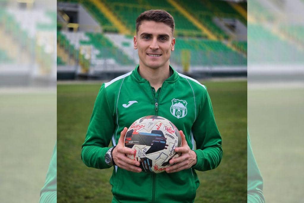 Winger Luka Bulatovic saat masih memperkuat FK Pelister Bitola pada musim 2025/2026.