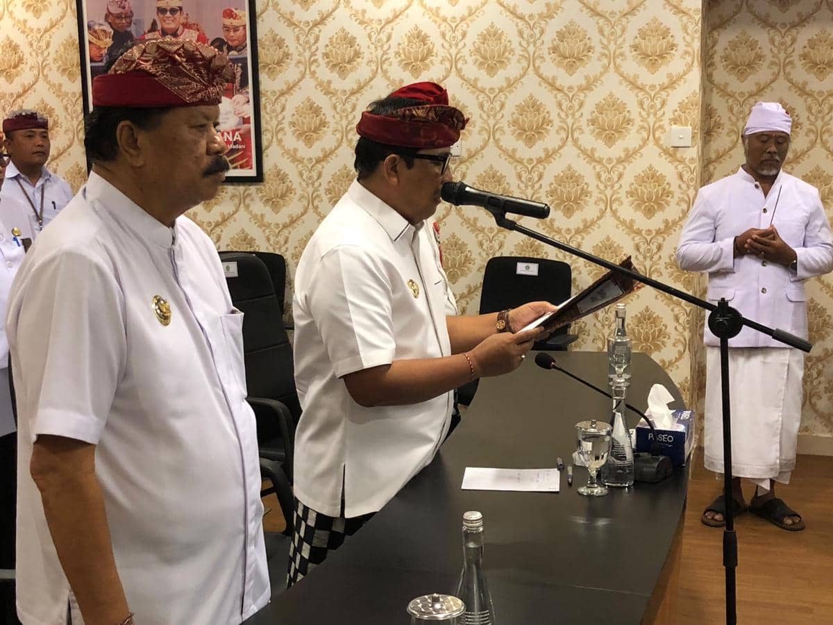 2 Camat di Tabanan Dilantik Sebagai Kadis Baru