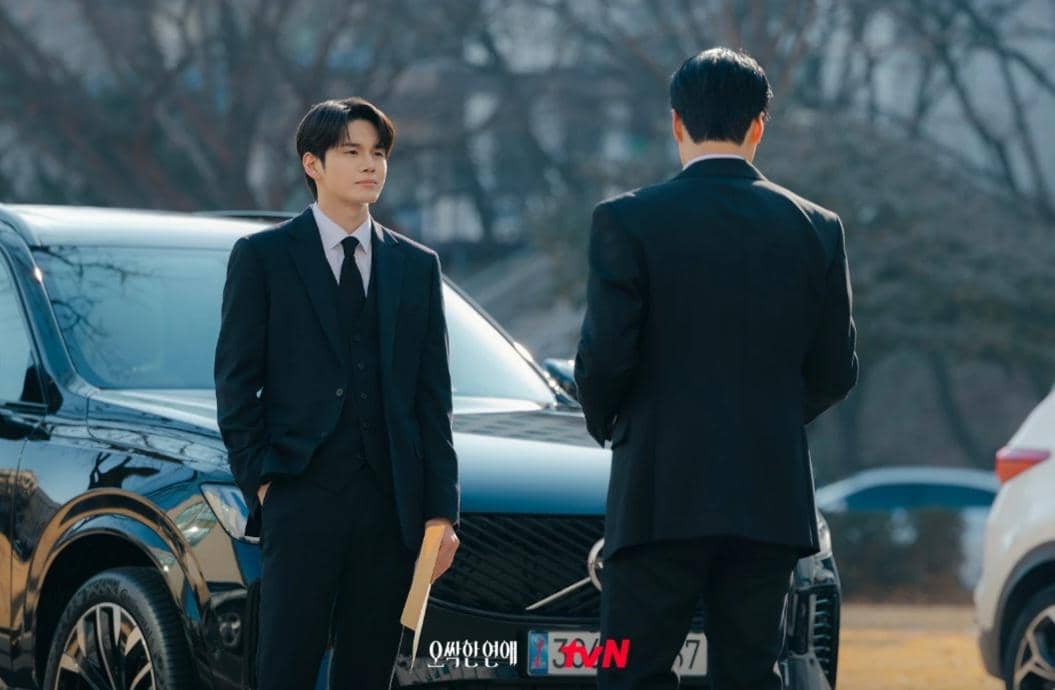 Cuplikan adegan dari drama Korea Spooky in Love produksi tvN, menampilkan momen dalam serial tersebut.