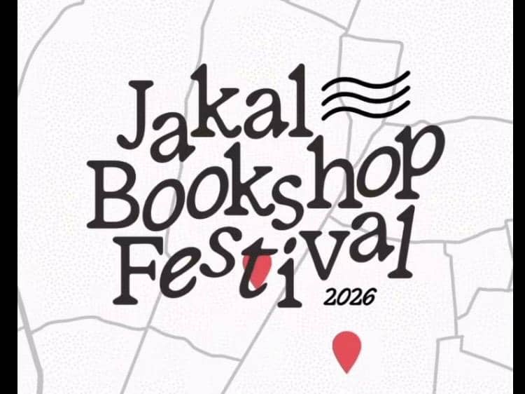 Poster Jakal Bookshop Festival 2026 yang memuat informasi acara dari akun Instagram @jakalbookshopfest.