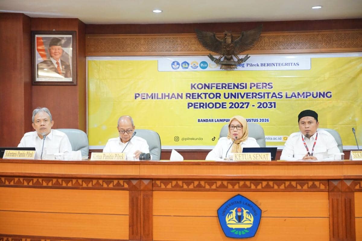Pemilihan Rektor Unila Periode 2027–2031, Cek Jadwal Tahapannya